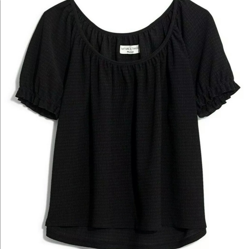 NWT Madewell Texture And Thread Peasant Top XS